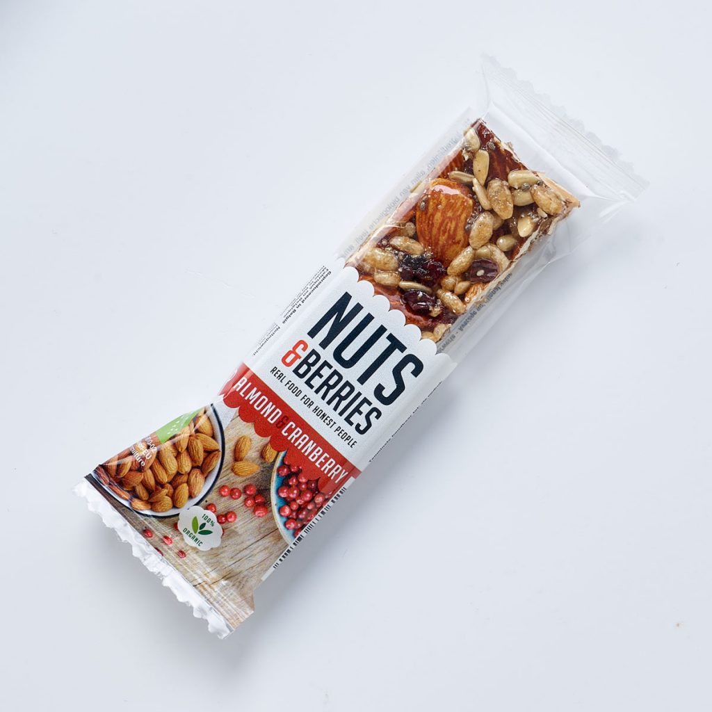 Nuts & berries Energy bar amandel-cranberry bio 30g
