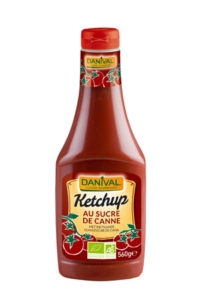 Danival Ketchup knijpfles rood (rietsuiker) bio 560g