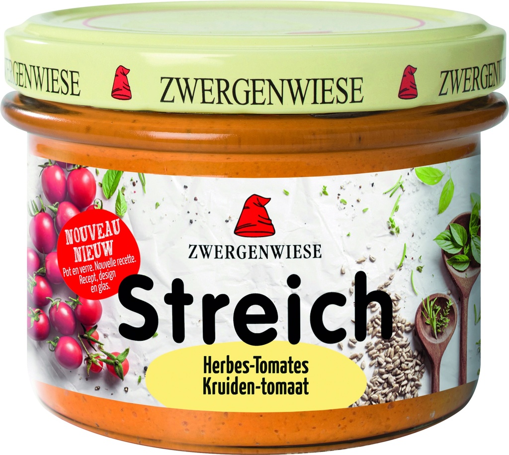 Zwergenwiese Kruiden-tomaat spread bio 180g