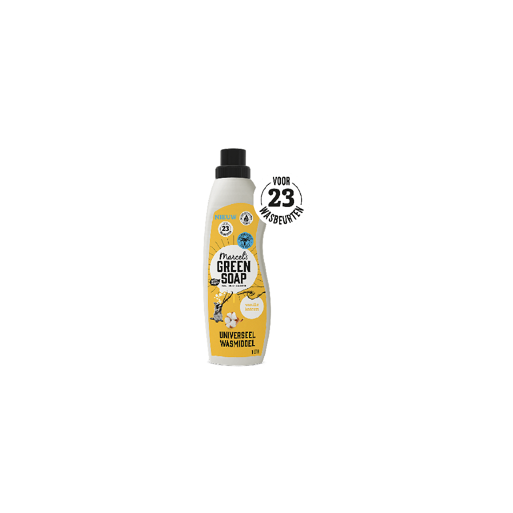 M.Green soap Wasmiddel katoen & vanille 1000ml