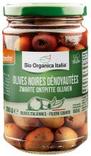 BOI Bio zwarte ontpitte olijven 280 g Demeter