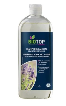 Biotop Shampoo met essentiële olie van biologische lavendel 1 L
