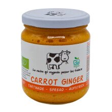 La Vache Bio wortel en gember spread 180g