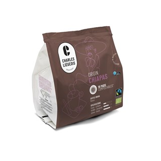 Charles Liégeois Koffiepads chiapas fairtrade bio 18 stuks