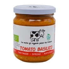 La Vache Bio tomaat en basilicum spread 180g