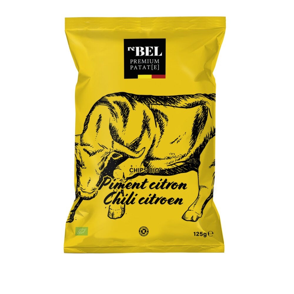 Rebel BIO Aardappelchips met chili en citroen 125g