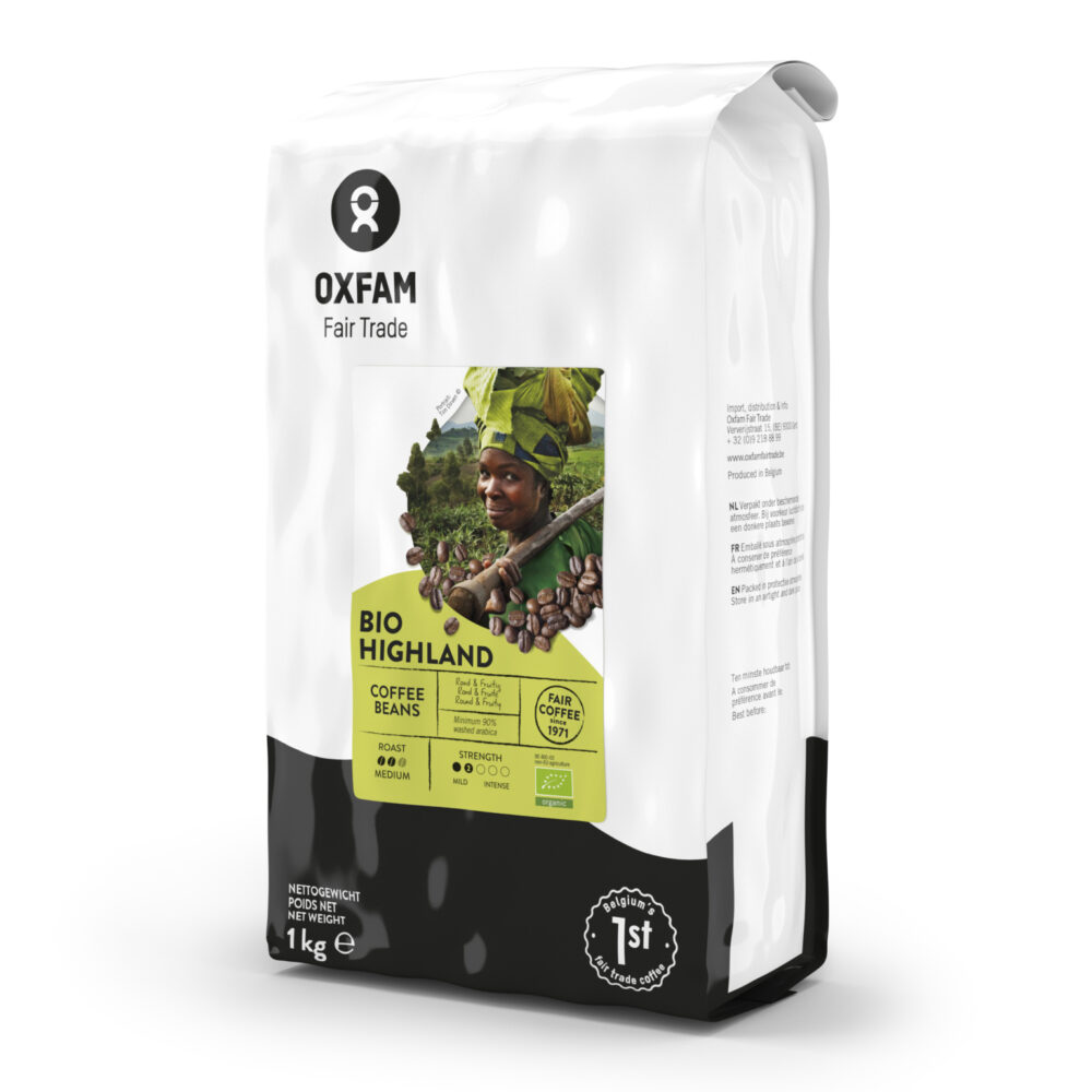 Oxfam BIO Highlandkoffie bonen 1 kg
