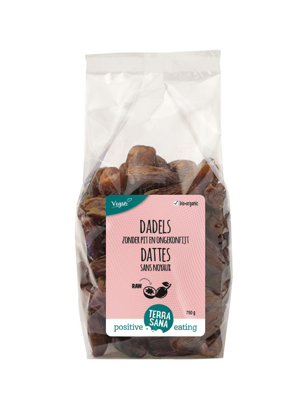 Terrasana RAW Dadels zonder pit voordeelpak bio 750g