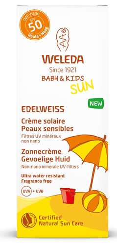 Weleda Edelweiss zonnecrème baby & kids SPF50 50ml