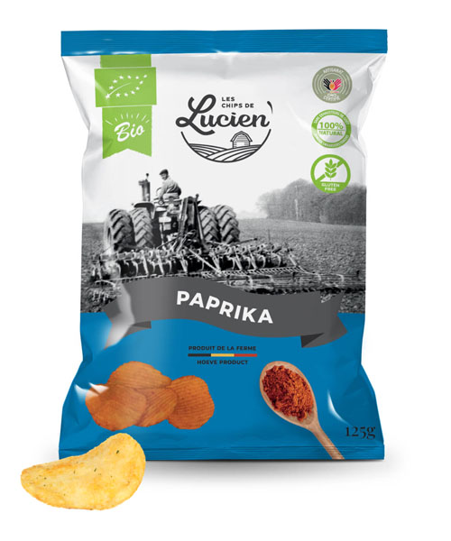 Lucien Chips Paprika bio 125g