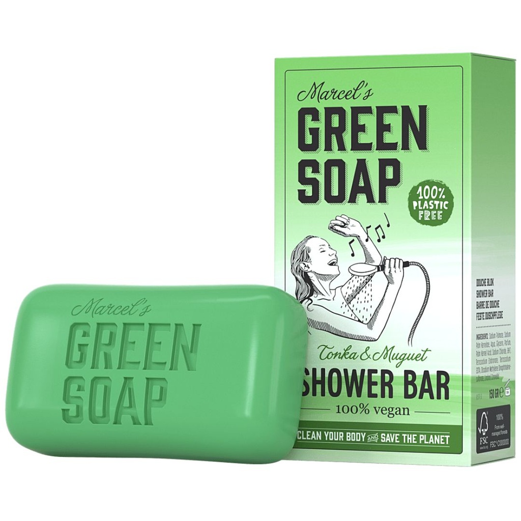 M.Green soap Shower bar tonka & muguet 150g