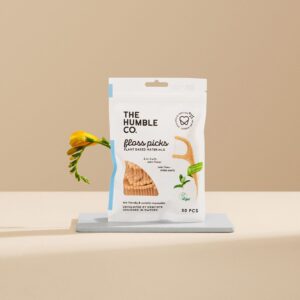 HUMBLE Dental floss pick double thread Mint 50 pieces