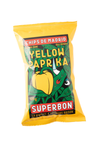 Superbon Chips yellow paprika 125gr