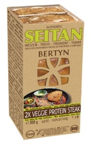 Bertyn Veggie protein seitan steak tarwe bio 300g