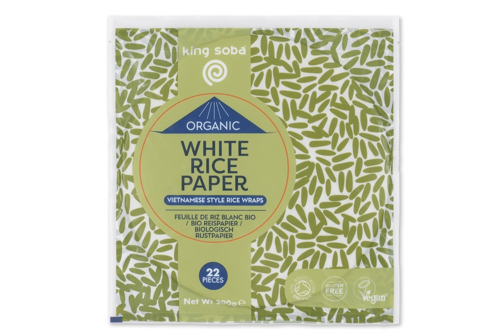 King Soba Witte rijst papier bio 200g