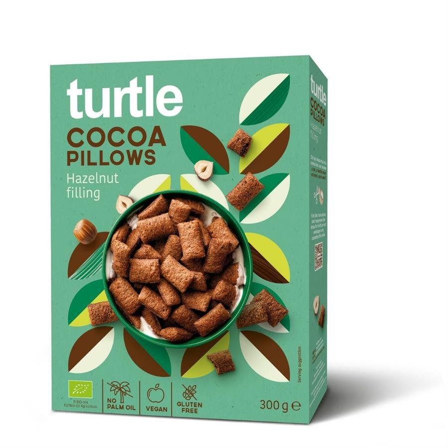 TURTLE Cacao kussentje hazelnoot 300g