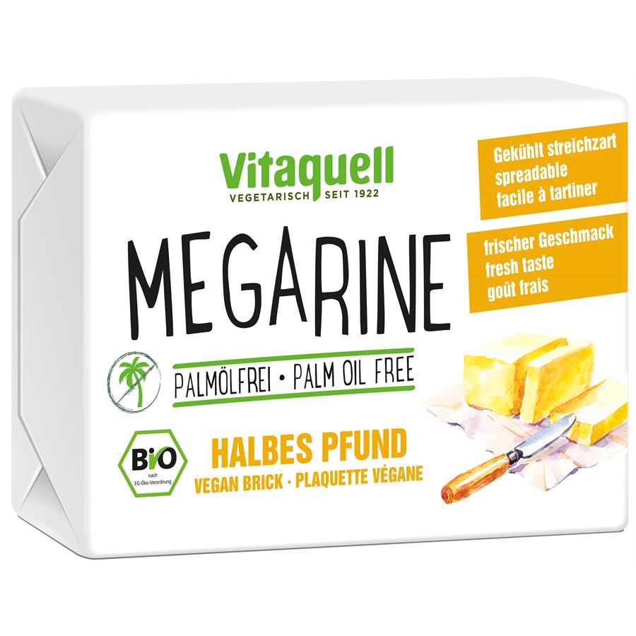 VITAQUELL Megarine Vegan Brick 250g zonder palmolie