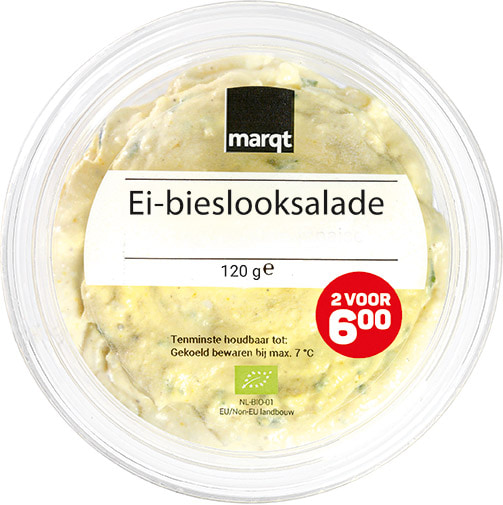 MARQT Ei-bieslook salade 120g