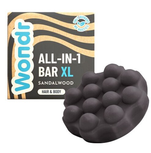 Wondr All- in-1 shampoo en shower bar XL - sandalwood 110 g