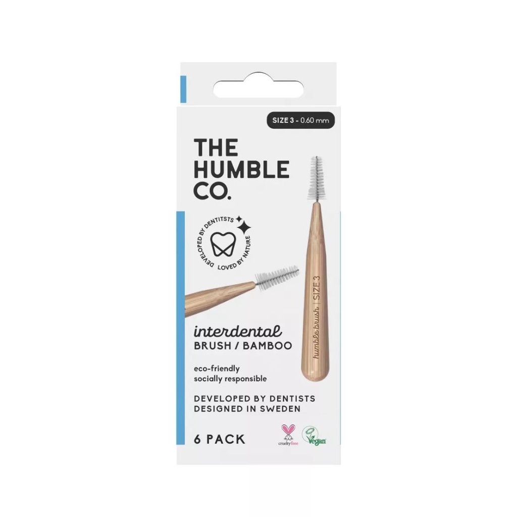 HUMBLE Interdental Brush Bamboo - SIZE 3 - blue