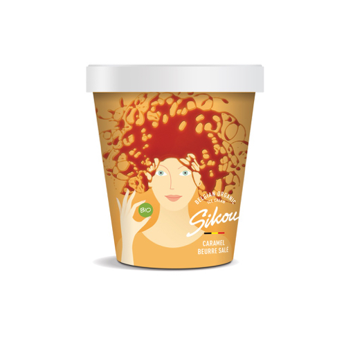 Sikou Karamel roomijs bio 475ml