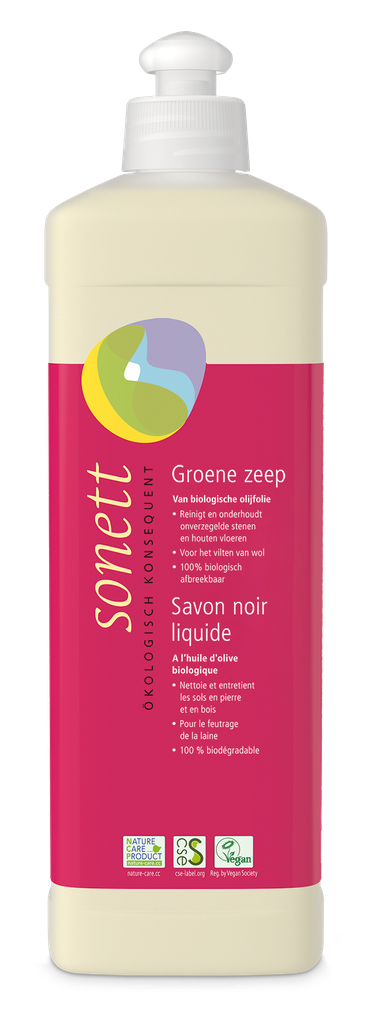 Sonett Groene zeep vloeibaar 500ml