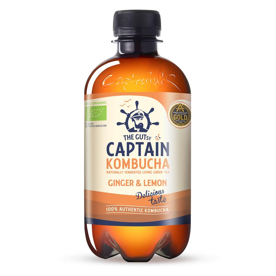 TGC Kombucha ginger lemon 400ml