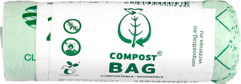 COMPBAG Afvalzak composteerbaar 10L 20stks