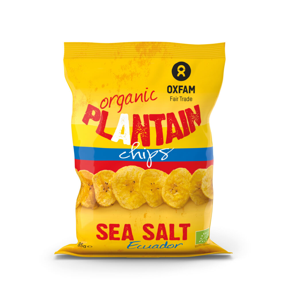 Oxfam BIO Plantain chips zout 85g