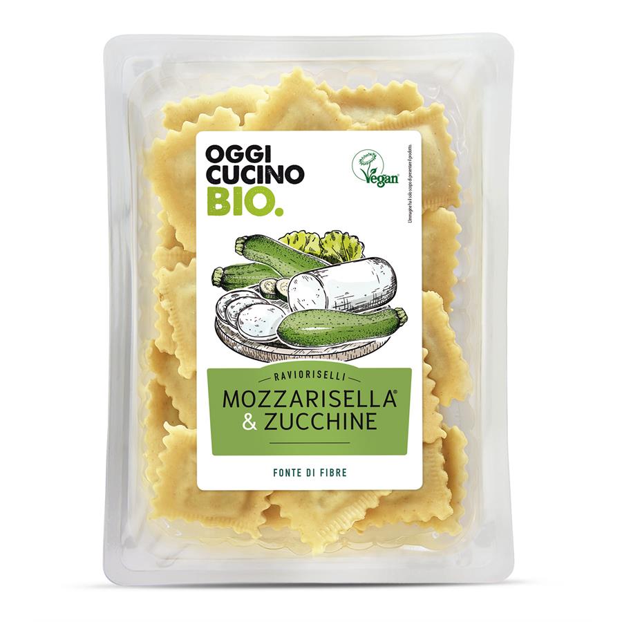 OGGI CUCINO Ravioli mozza courgette 250g Mozzarisella vegan