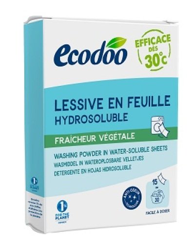 Ecodoo Ecologische wasstrips wasdraad fris 75 g - 30 wasbeurten