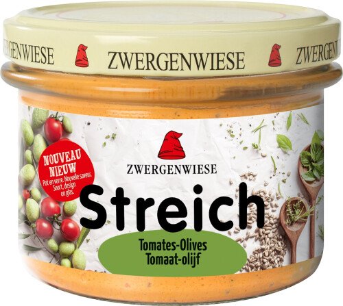 Zwergenwiese Bio tomaat en olijven 180 g