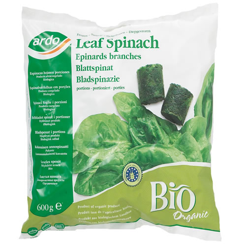 Ardo Bladspinazie porties bio 600g