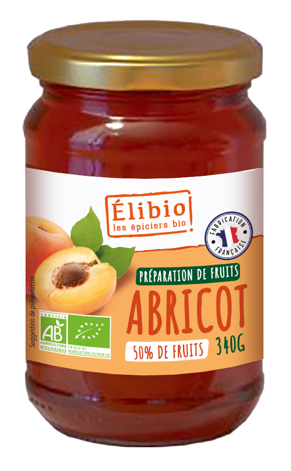 Élibio Abrikozen confituur bio 340g