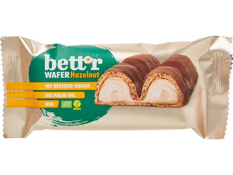 BETTR Wafels hazelnootcreme 33g