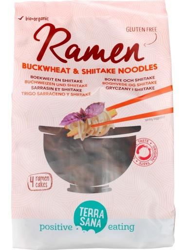 KARTON Terrasana Noodles ramen boekweit en shiitake bio 280g
