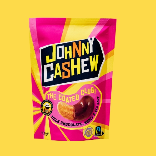 Johnny Cashew Melkchocolade Zeezout 100g