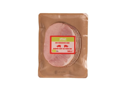 2BIO Gebakken ham 100g