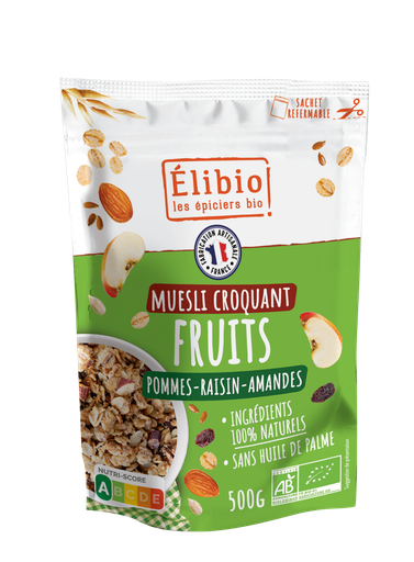 Élibio Krokante fruit muesli bio 500g