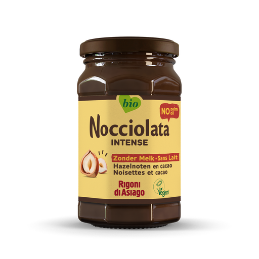 Nocciolata hazelnootpasta z.melk bio 250g