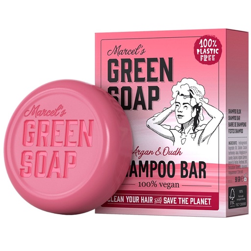 M.Green soap Shampoo bar argan & oudh 90g