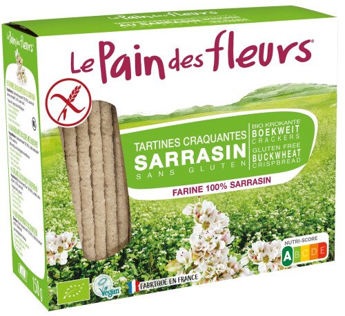 Le pain Des fleurs Boekweit + zout z.gluten bio 150g