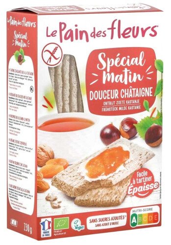 Le Pain Des Fleurs Bio Spécial Matin zachte kastanje 230 g