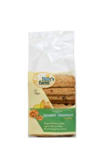 Billy's Farm Gember walnootstaafjes bio 175g
