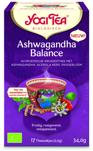 Yogi thee Ashwagandha balance bio 17 builtjes