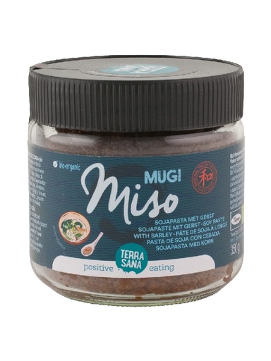 Terrasana Mugi miso ongepasteuriseerd bio 350g (gemaakt obv gerst)