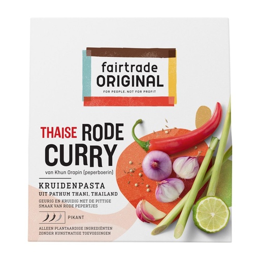 Oxfam Rode curry kruidenpasta 75g