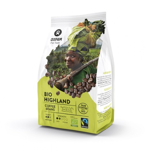 Oxfam BIO Highlandkoffie bonen 250 g