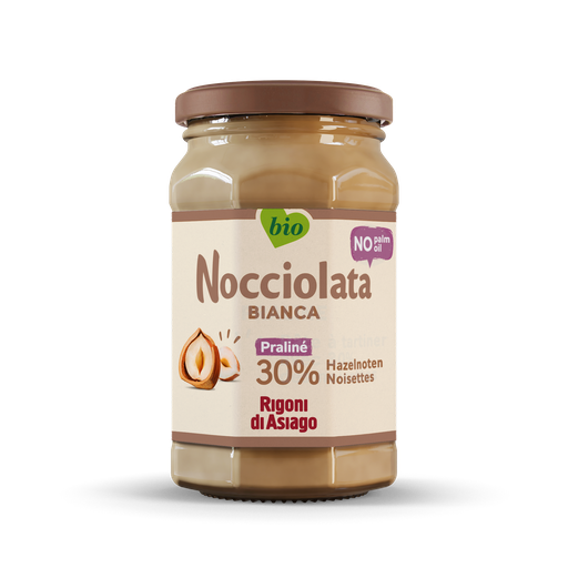 Nocciolata Bianca hazelnootpasta bio 250g