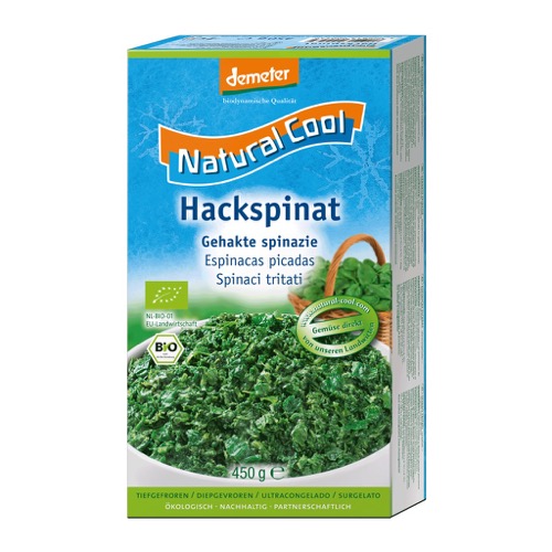 Natural Cool Gehakte spinazie bio demeter 450g